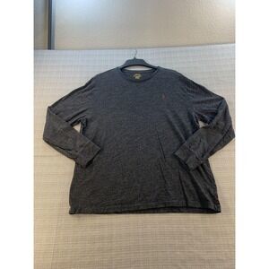 Polo Ralph Lauren Shirt Mens XL Gray Long Sleeve Crewneck Classic Fit Pony Logo